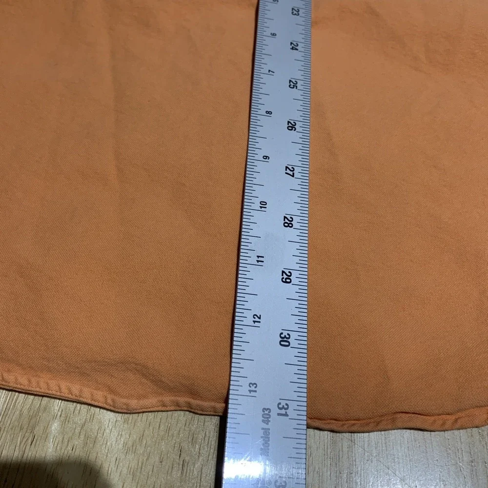 Ralph Lauren Shirt Mens‎ Large Orange Pony Green Cotton Button Down Long Sleeve